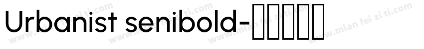 Urbanist senibold字体转换